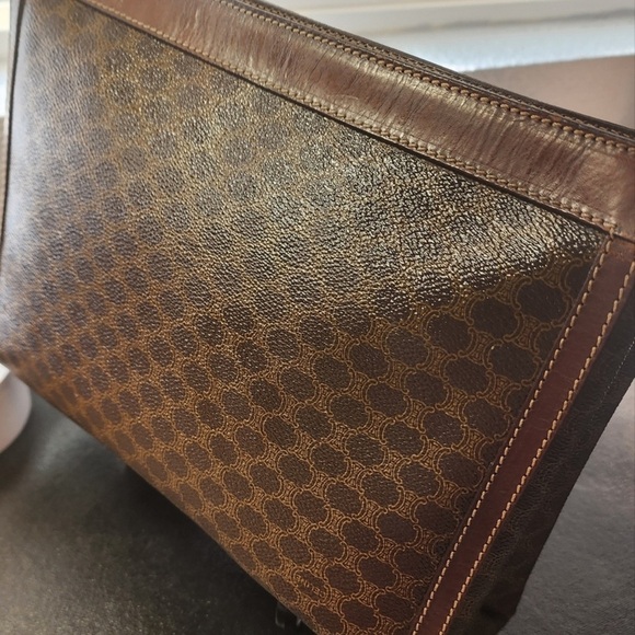 Celine Macadam Vintage Clutch/Zip Pouch EUC w/COA - Picture 2 of 7